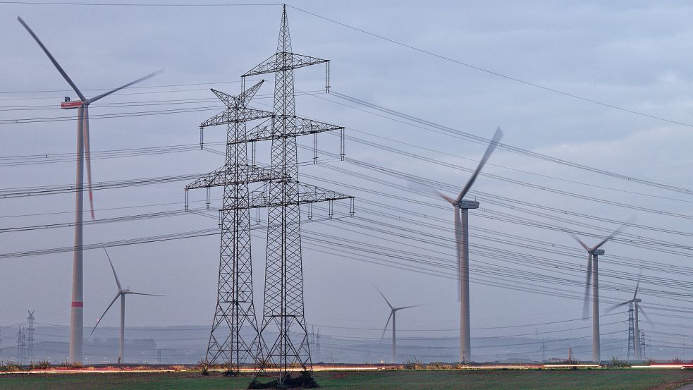 Es ist teurer geworden, (Wind-)Strom durch Übertragungsnetze in Deutschland zu leiten. Symbolfoto: Kaiser/dpa