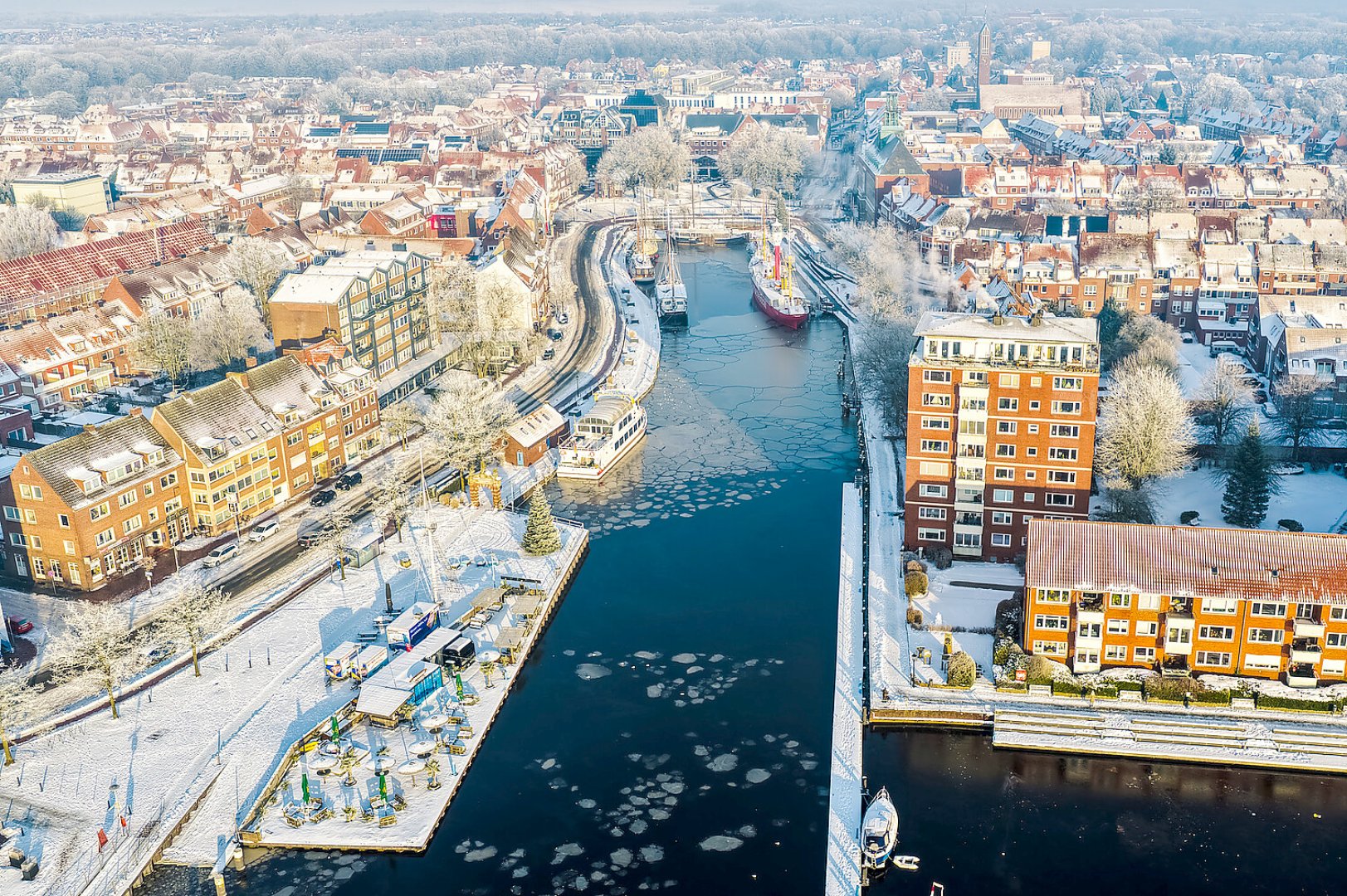 Schnee in Emden - Bild 1