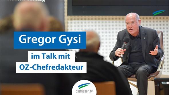 Gregor Gysi zu Gast in Leer | Ein Glas mit Lars