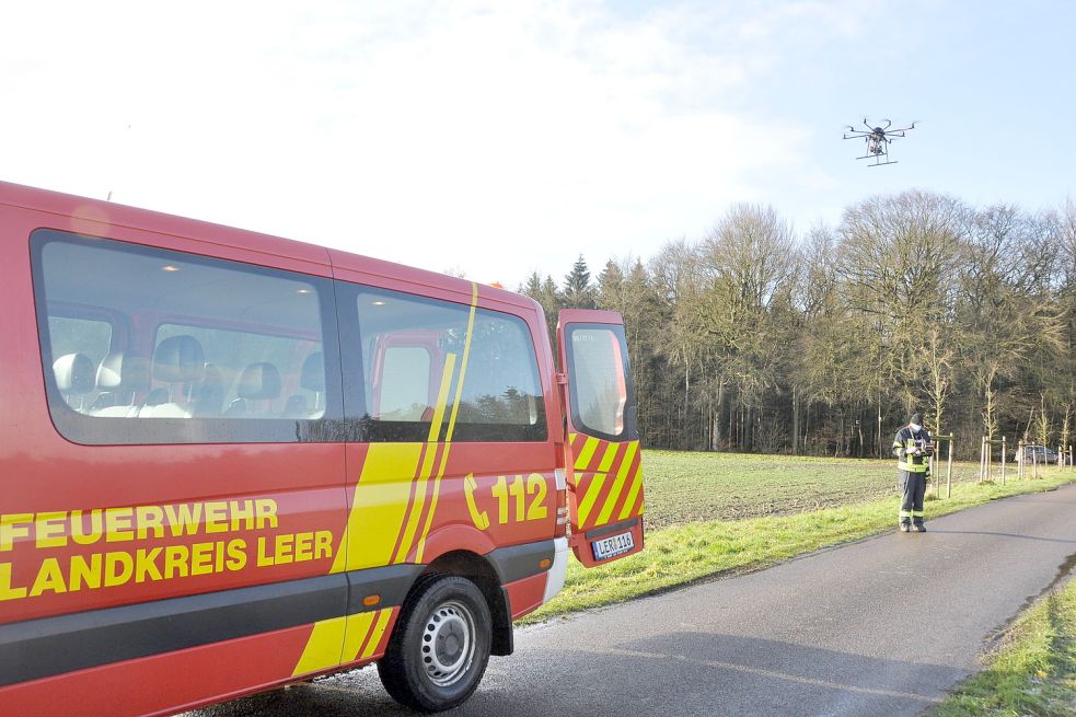 Auch mit der Drohne wurde nach der Vermissten gesucht.