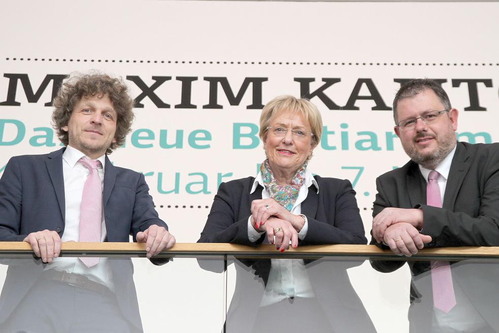 Ehemaliges Spitzentrio der Kunsthalle: Dr. Stefan Borchardt (von links), Eske Nannen und Michael Kühn.
