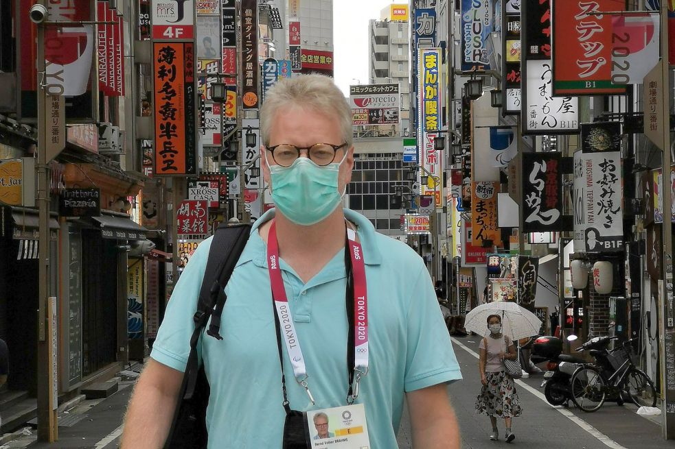 Der Ostfriese schlenderte auch mal durch Tokios Stadtteil Shinjuku.