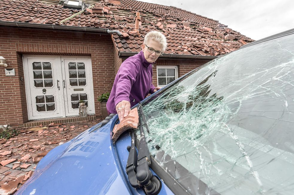 Johanne Reemts ist eines der vielen Tornado-Opfer in Berumerfehn. Bild: Ortgies