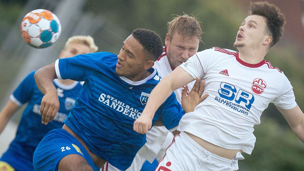 Das Oberliga-Spiel gegen den Rotenburger SV hatte Kickers Emden am zweiten Spieltag 2:1 gewonnen. Die Wertung bleibt bestehen. Foto: Doden