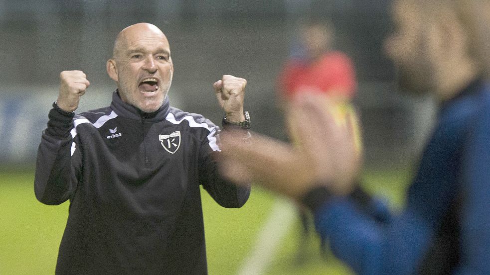 Es läuft bei Stefan Emmerling und Kickers Emden. Foto: Doden