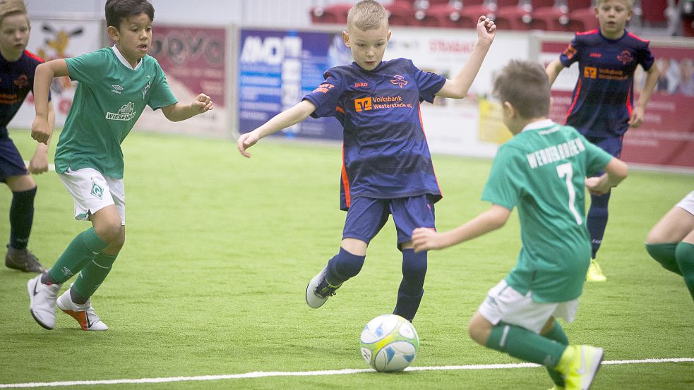 Gerade für die Kinder ist das Spielen in der tollen Arena in Aurich ein echter Höhepunkt. Archivfoto: Doden