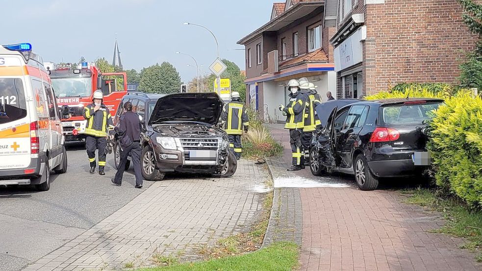 Die Polizei ist zu einem Unfall in Neermoor gerufen worden. Foto: Wolters