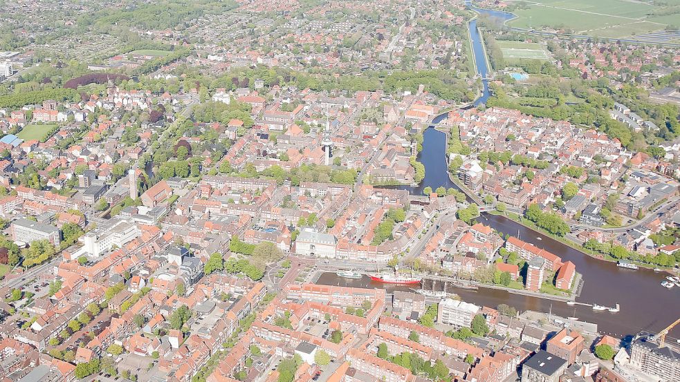 Das Herz Emdens: Um die Innenstadt zu stärken, hat das Land ein weiteres Förderprogramm aufgelegt. Dadurch könnten bis 2023 zusätzlich 1.090.000 Euro nach Emden fließen. Foto: Tobias Bruns