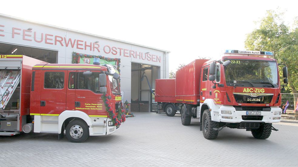 Der Kredit soll unter anderem auch dabei helfen, den Bau der ABC-Halle in Osterhusen zu bezahlen. Das Bild stammt von der offiziellen Übergabe im September. Foto: Päschel