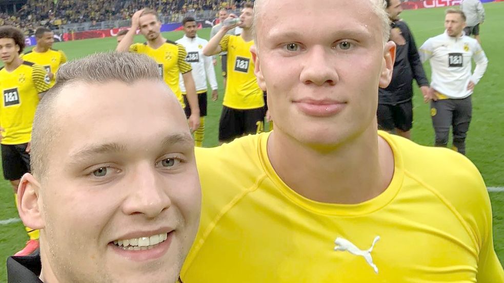 Dieses ist für Sven Theen das bedeutendste Selfie, das er bisher geschossen hat – und wohl auch je schießen wird. Foto: Privat