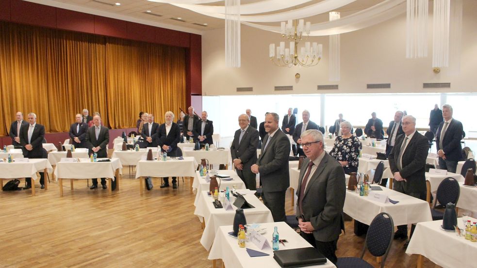 Der scheidende Wittmunder Kreistag bei seiner letzten Sitzung. Foto: Oltmanns