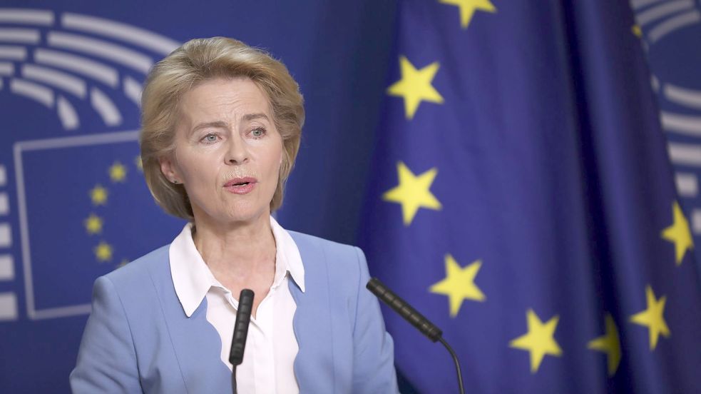EU-Kommissionspräsidentin Ursula von der Leyen hat die schwierige Aufgabe, die EU zusammen zu halten Foto: picture alliance/dpa