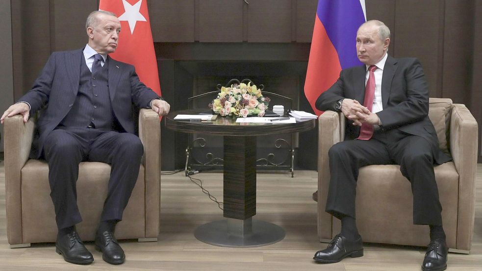 Der türkische Staatspräsident Recep Tayyip Erdogan (links) und sein russischer Kollege Wladimir Putin haben einiges gemeinsam. Für manche Beobachter sind sie moderne Vertreter des Cäsarismus. Foto: Smirnov/Imago Images