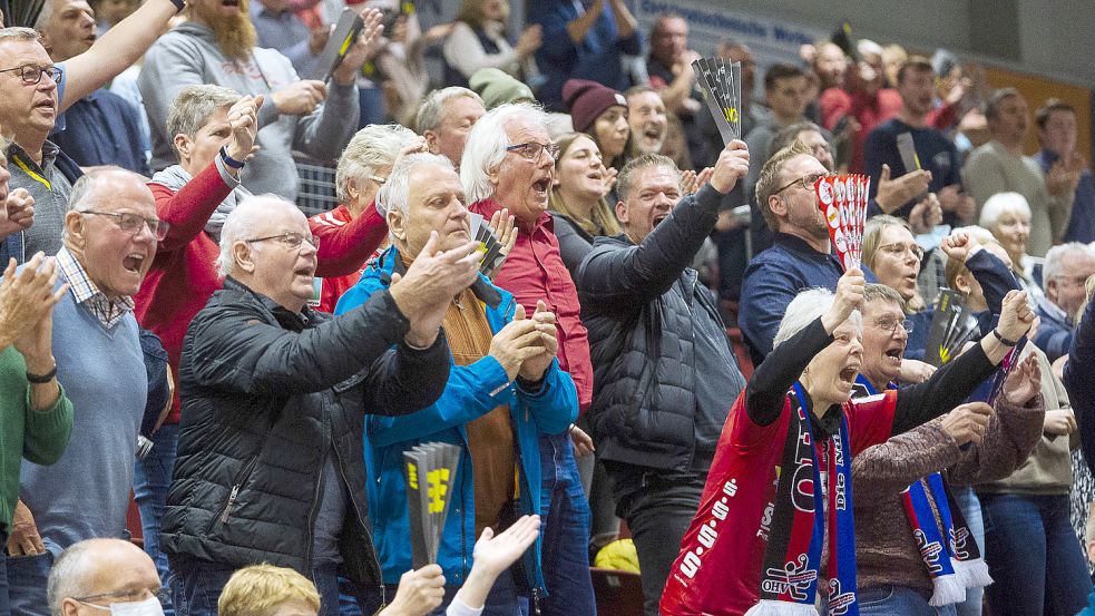 Der OHV Aurich rechnet erstmals in dieser Saison mit mehr als 1000 Fans. Damit das möglich ist, gilt die 2G-Regel. Foto: Doden