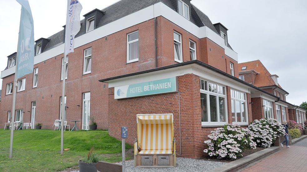 Das Hotel Bethanien liegt in der Barkhausenstraße auf Langeoog. Foto: Ullrich