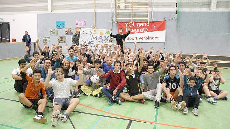 In der Sporthalle des Max-Windmüller-Gymnasiums feierte die Sportgruppe von "Yougend Integrate" 2016 das einjährige Bestehen. Foto: Max