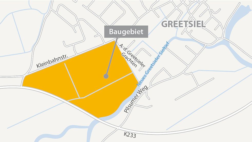 Standort des Neubaugebiets. Grafik: Archiv