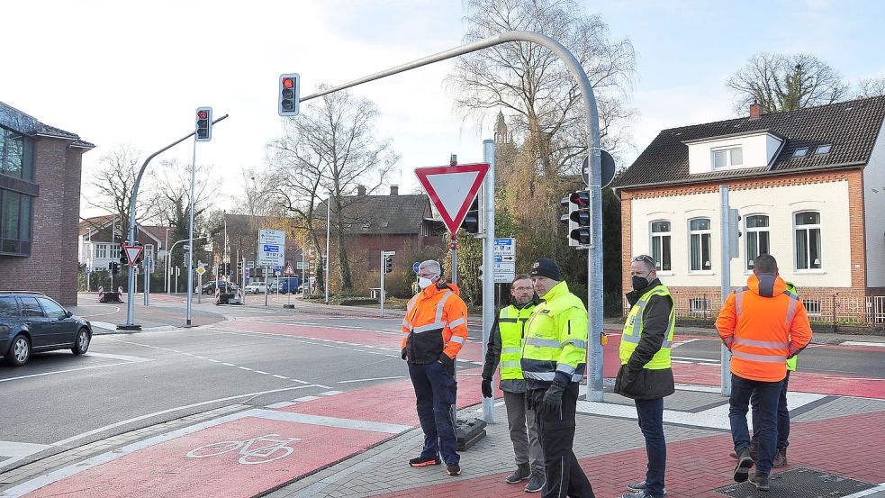 Der zwischenzeitliche Probebetrieb der neuen Ampelanlage am Bummert ist wieder abgebrochen worden. Foto: Wolters