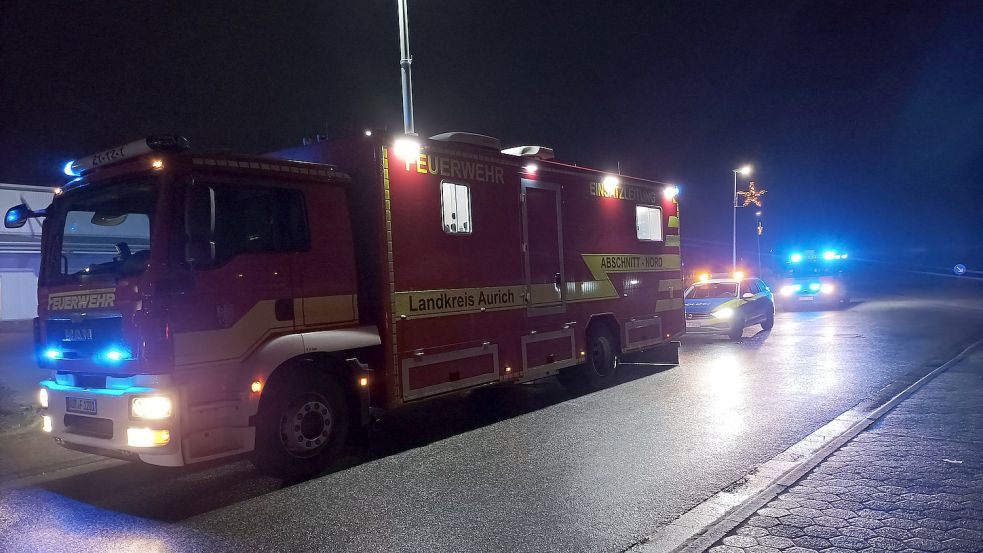 Mehrere Feuerwehren aus dem Kreisgebiet halfen bei der Suche. Foto: Feuerwehr
