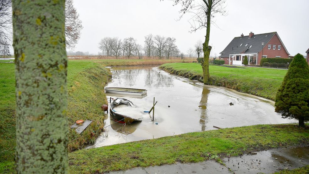 Hier ist die Stelle im Süden von Groß Midlum zu sehen, wo sich Wassersportler eine Anlegestelle wünschen würden. Foto: Wagenaar