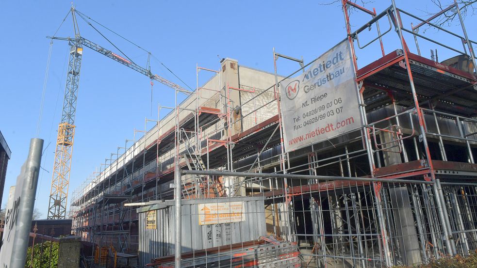 Noch wird am Auricher Pferdemarkt gebaut. Archivfoto: Ortgies