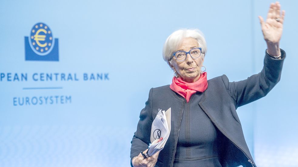 Hält unverdrossen an der lockeren Geldpolitik fest: EZB-Präsidentin Christine Lagarde. Foto: AFP Pool