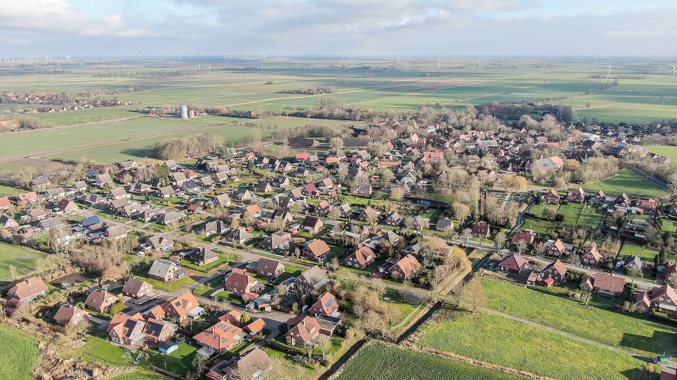 In Loquard sollen 14 Baugrundstücke in diesem Jahr durch die Gemeinde Krummhörn angeboten werden. Archivfoto: Hock
