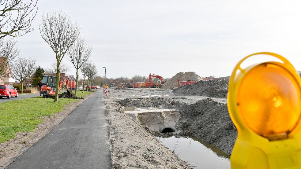 Im Baugebiet Grachten II in Greetsiel werden keine besonderen Ansprüche an nachhaltige Bauweisen gestellt. Foto: Wagenaar