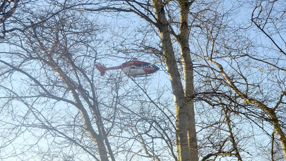 Bei dem Unfall kam auch ein Rettungshubschrauber zum Einsatz. Foto: Fertig