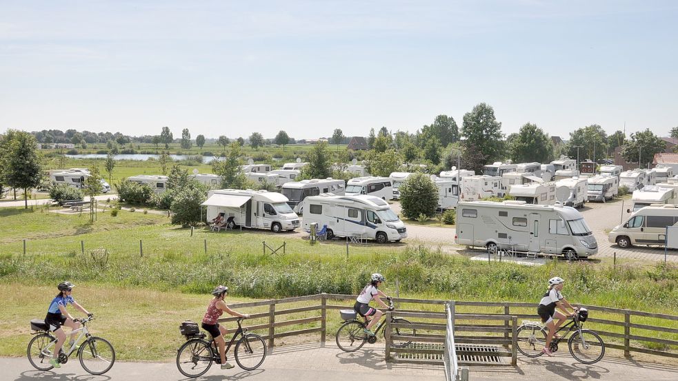 Die Stellplätze in Ditzum sind beliebt. Foto: Wolters/Archiv