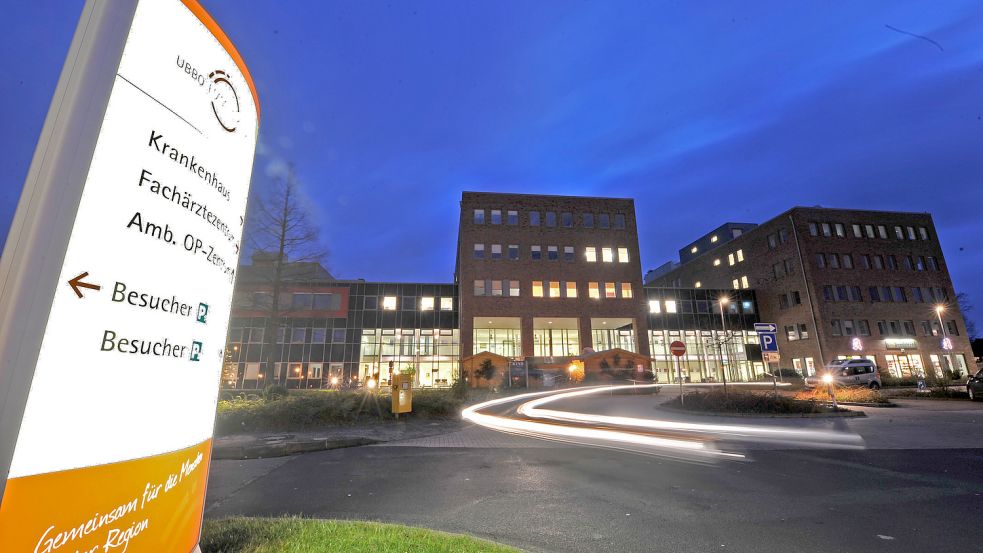 In der Ubbo-Emmius-Klinik Aurich können Frauen entbinden. Das wird nach Eröffnung der Zentralklinik 2028 voraussichtlich nicht mehr so sein. Foto: Archiv/Ortgies