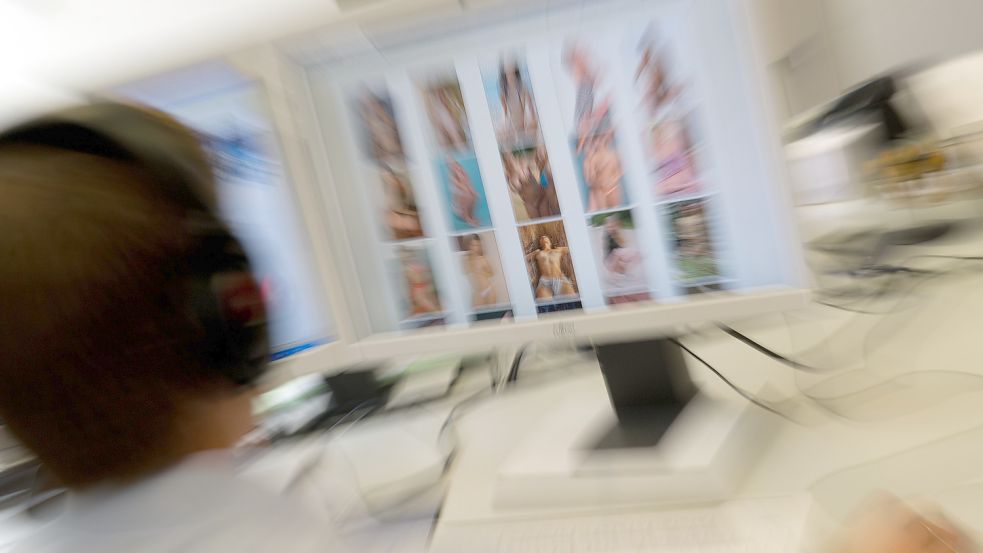 Polizeibeamte müssen jedes einzelne Bild betrachten, um die Verbreitung von Kinderpornografie aufzudecken. Foto: Kneffel/dpa