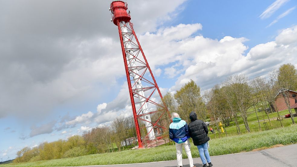 In Campen steht der höchste Leuchtturm Deutschlands.