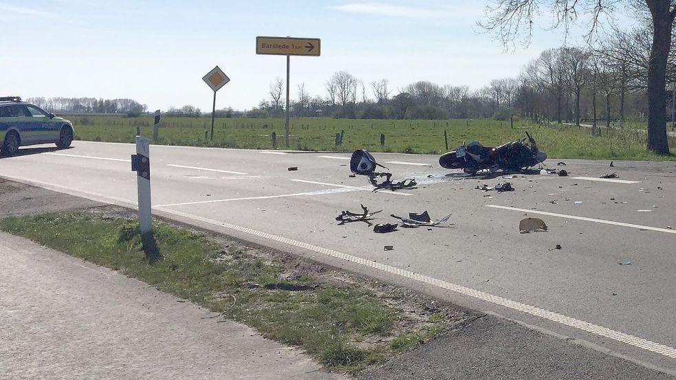 An der Kreuzung mit der Barsteder Straße kam es am Montagnachmittag zu dem Unfall. Foto: Schönig