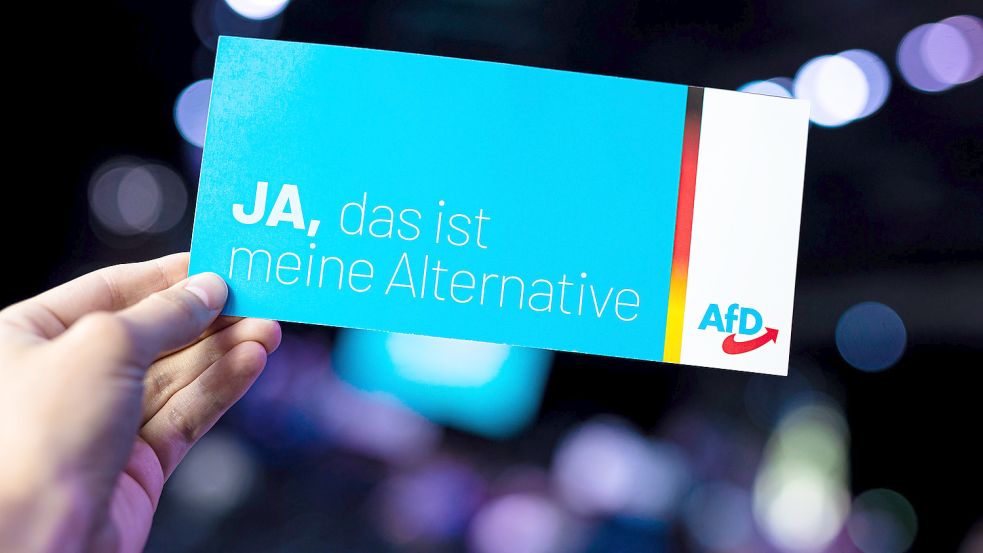 Diese Abstimmungskarte hätte auch beim Parteitag in Aurich zum Zug kommen sollen. Foto: Frankenberg/dpa