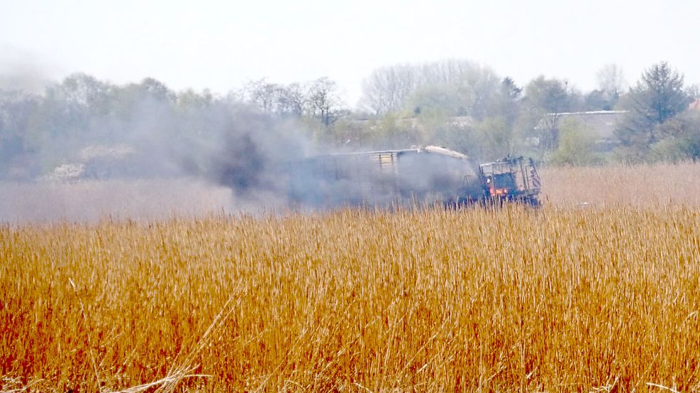 Ein Häksler war Auslöser des Brandes. Foto: Keller