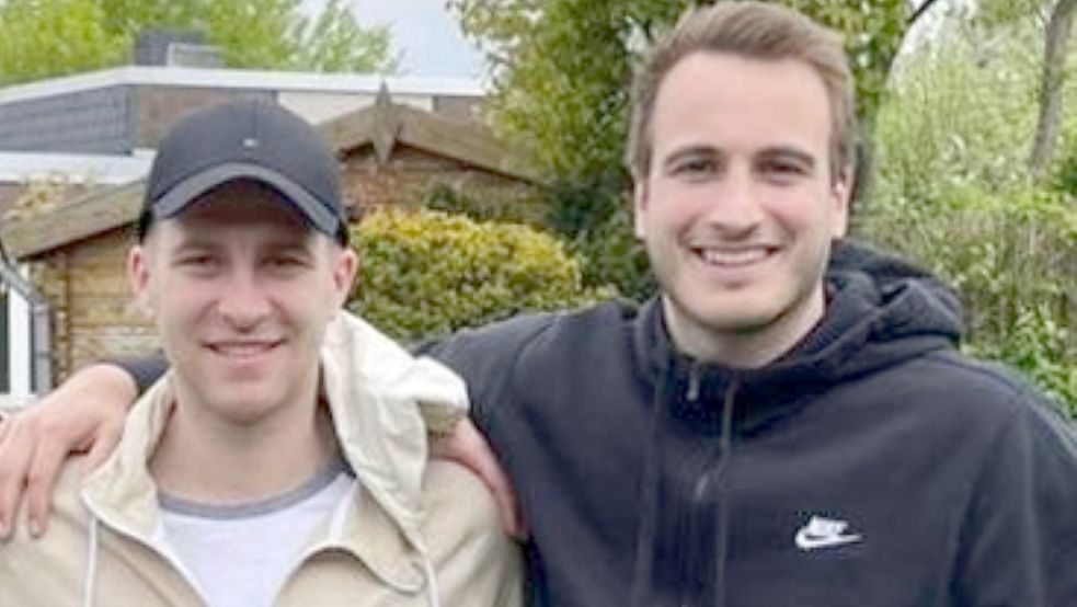 Beste Freunde: Lukas Mertens (links) und OHV-Kapitän Jonas Schweigart. Foto: Privat