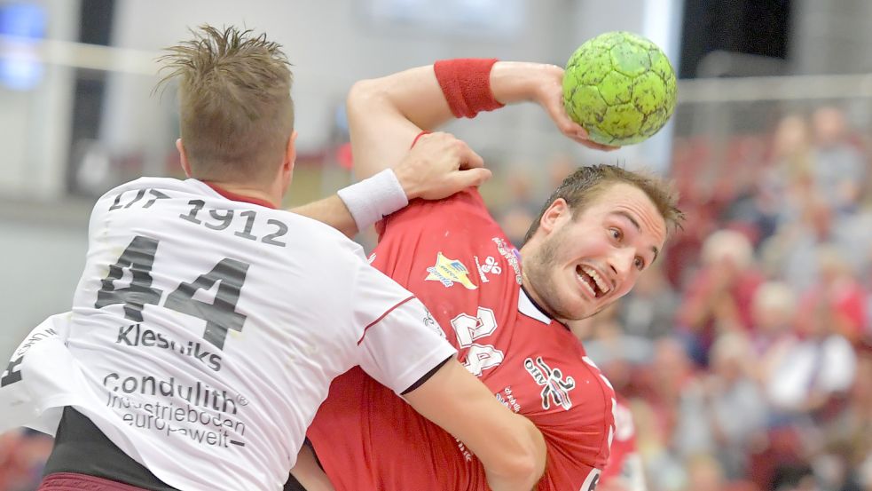 Mit dem OHV Aurich tritt Jonas Schweigart Sonnabend beim TV Bissendorf-Holte an. Foto: Ortgies