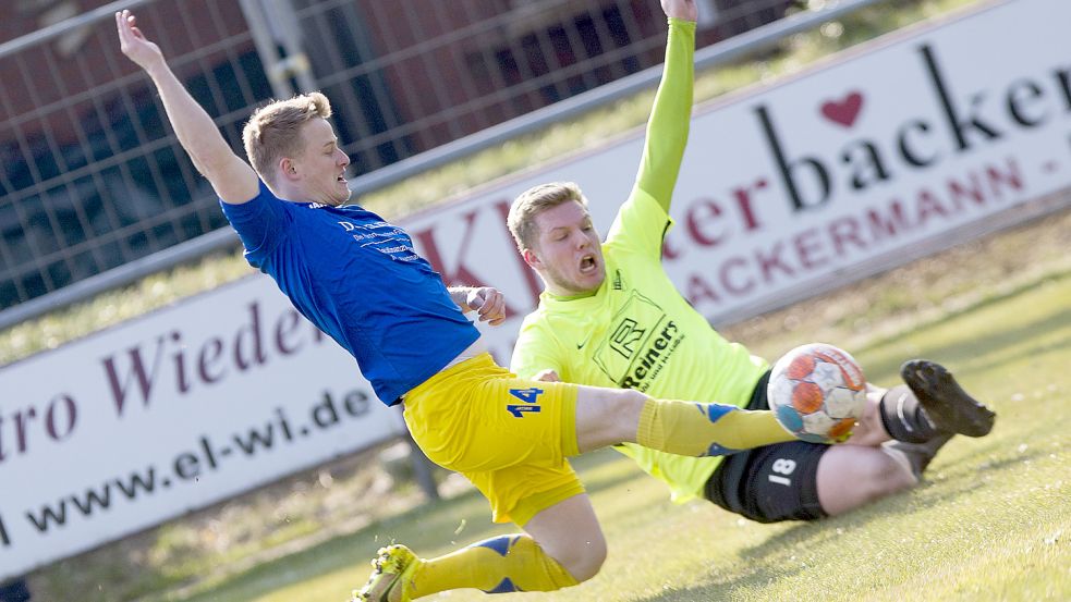 "Ur"-Germane Max Schrock-Opitz (links) wechselt zum SV Holtland. Foto: Doden