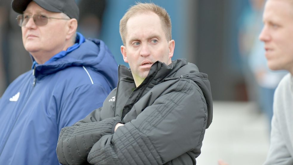 Leer-Trainer Michael Zuidema war mit dem Auftritt seiner Mannschaft nicht zufrieden. Foto: Ortgies