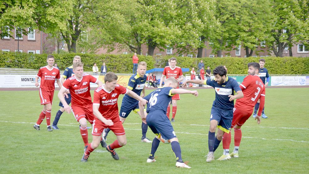Trotz einiger Bemühungen gab es für Leer Sonntag nichts zu holen. Foto: Weers