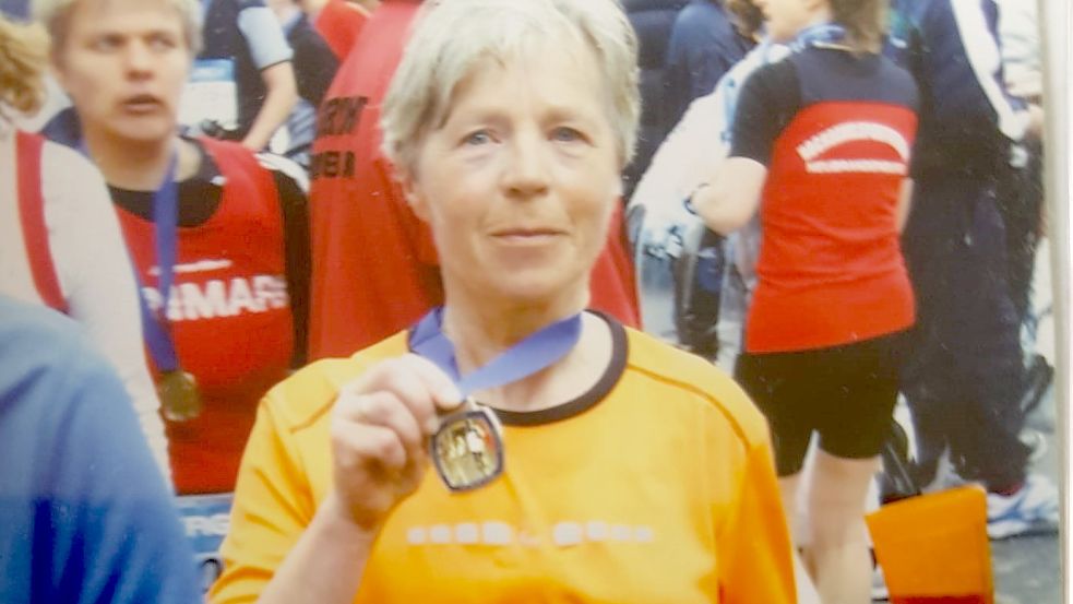 Christa Janßen absolvierte insgesamt vier Marathons. Foto: Privat