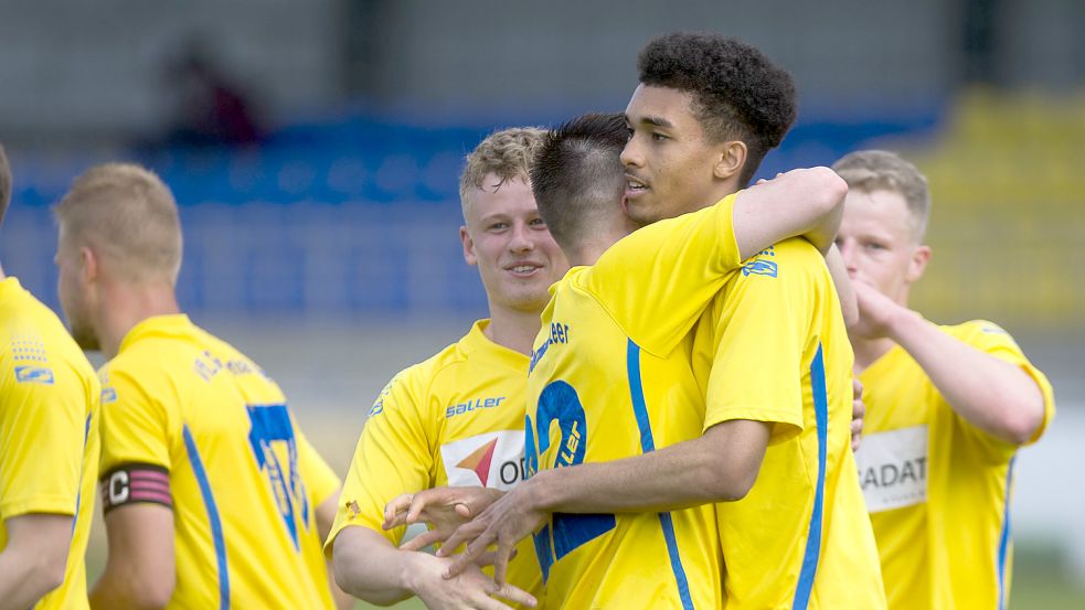 Germania Leer feierte am Sonntag den zweiten Sieg nacheinander. Foto: Doden