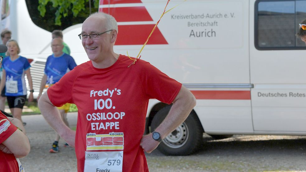 Fredey Hedemann freute sich über seine 100. Etappe.