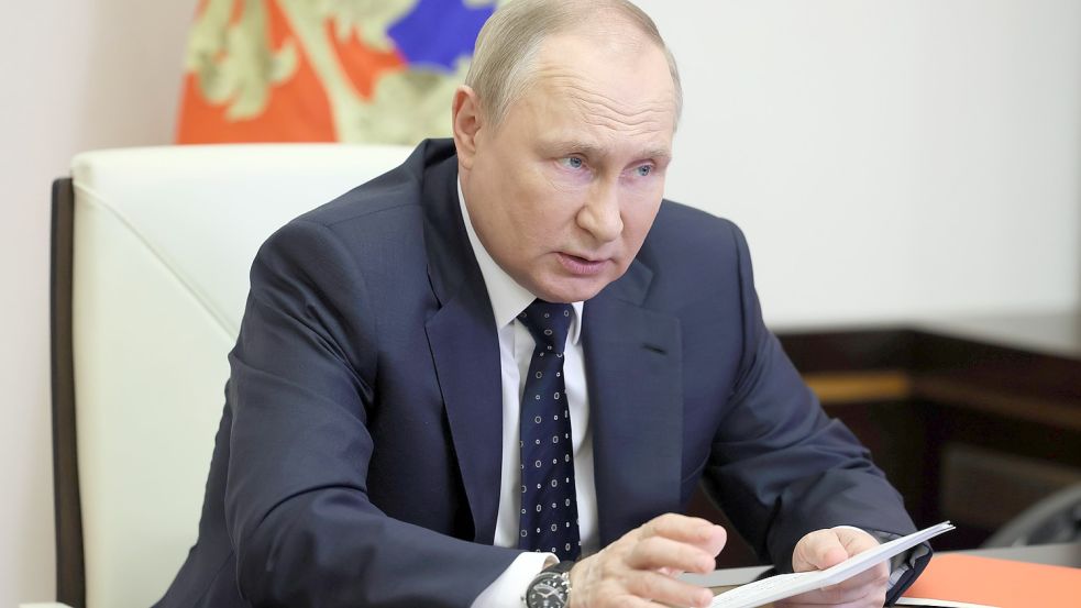 Russlands Präsident Putin hält weiter am Krieg in der Ukraine fest. Foto: imago images/SNA