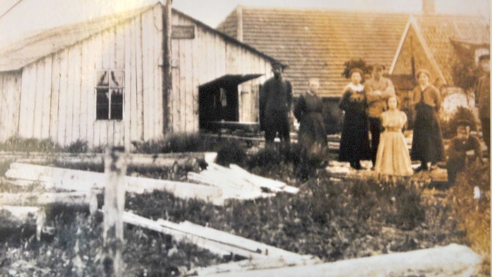 In dieser Baracke lebte Mullbergs erster Siedler Christof Christoffers 1914 mit seiner Familie. Foto: privat