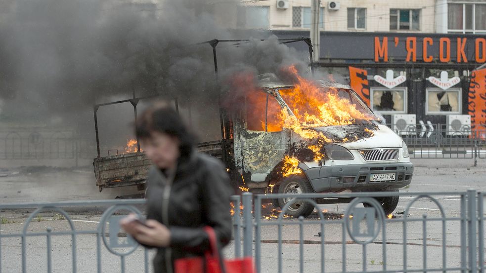 Krieg in der Ukraine: Unter anderem Charkiw ist heftig umkämpft. Und die ukrainischen Truppen geraten angesichts der russischen Übermacht immer stärker unter Druck. Foto: Biba/Imago Images