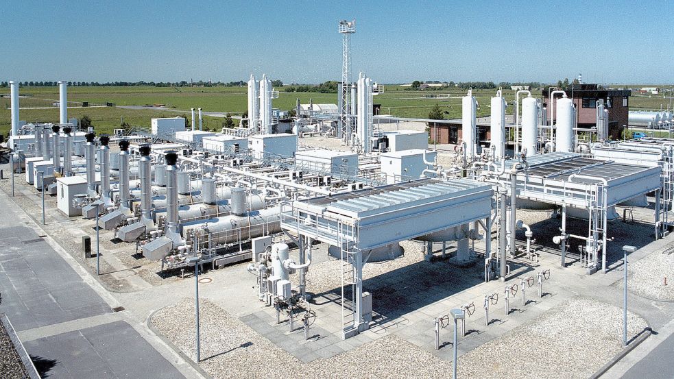 Der EWE-Gasspeicher Nüttermoor wird eine zentrale Rolle für die Wasserstoff-Strategie Deutschlands spielen. Foto: EWE AG