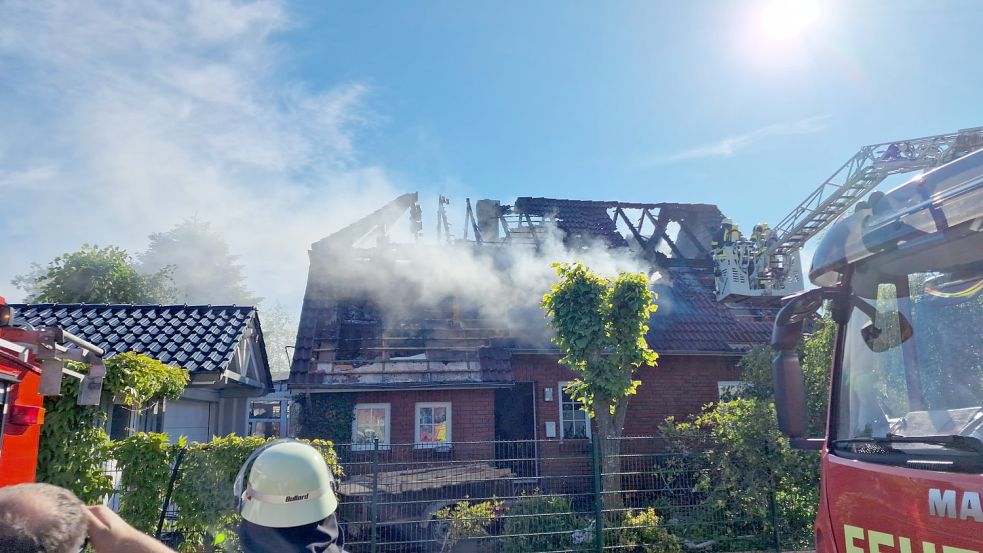 Das Feuer richtete einen großen Schaden an.