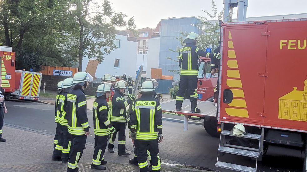 In einem Betriebsgebäude am Klinikum ist es zu einem Brand gekommen. Foto: Wolters